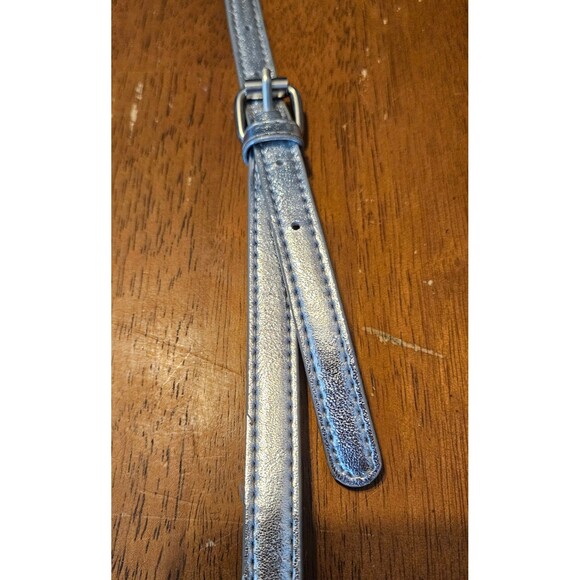 Crossbody Bag Purse Silver Shiny Rhinstone Logo Adjustable Strap Multi Pocket - Picture 8 of 11